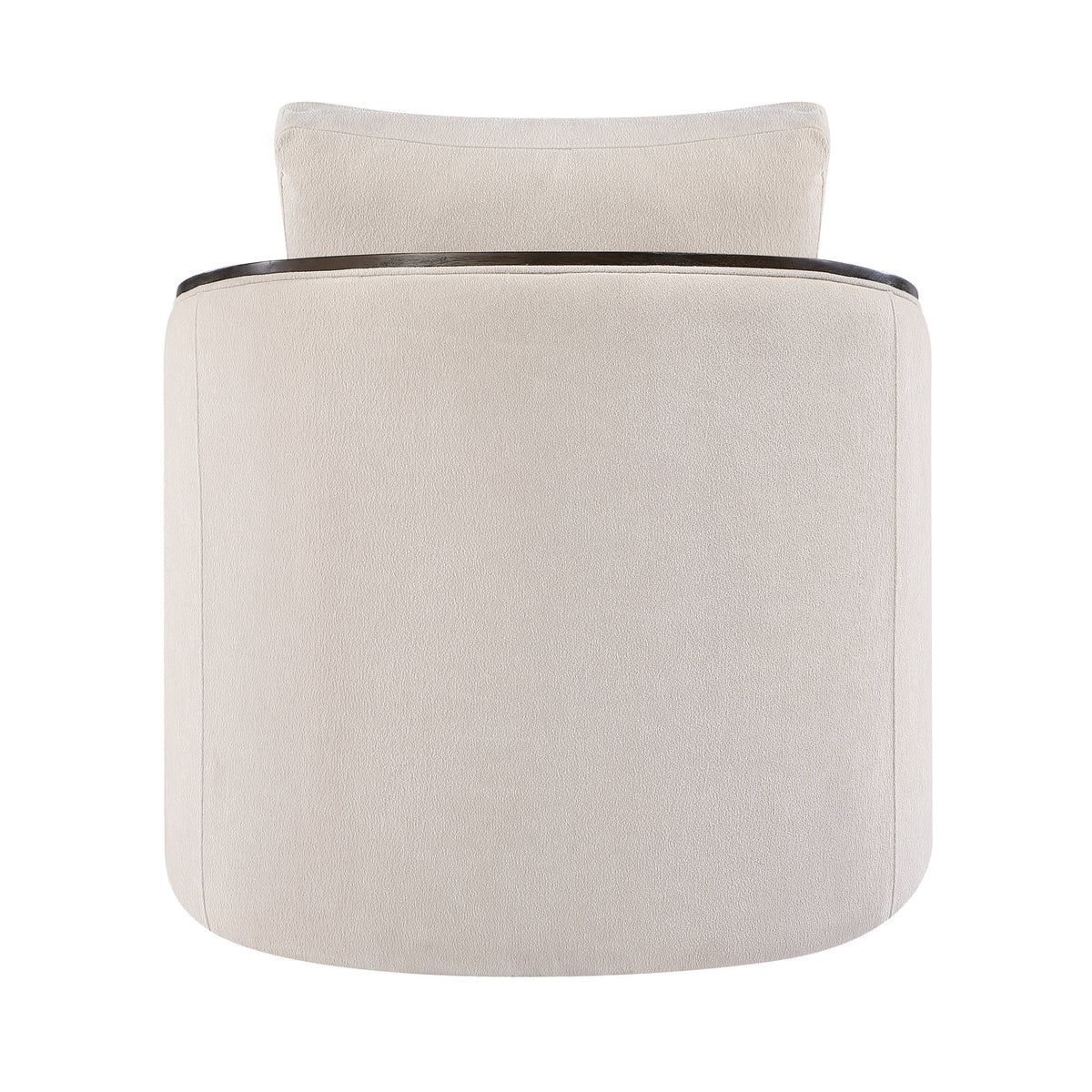 Lenora Beige Chenille Accent Chair w/Swivel