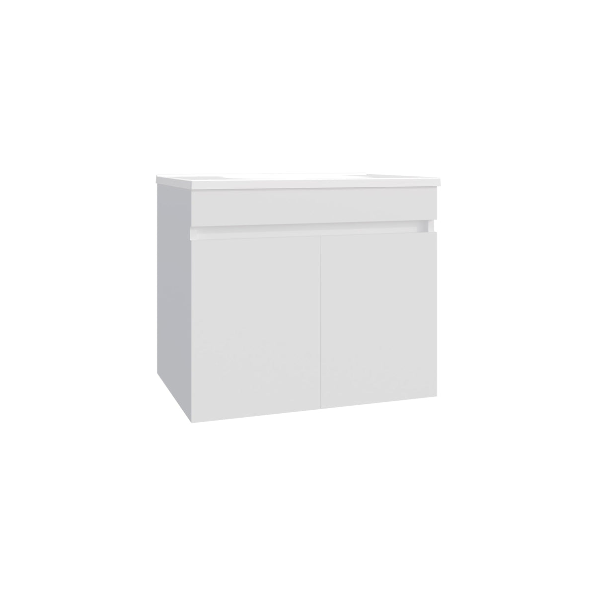 Bathroom Vanity with Sink, 2 Doors, 2 Shelves