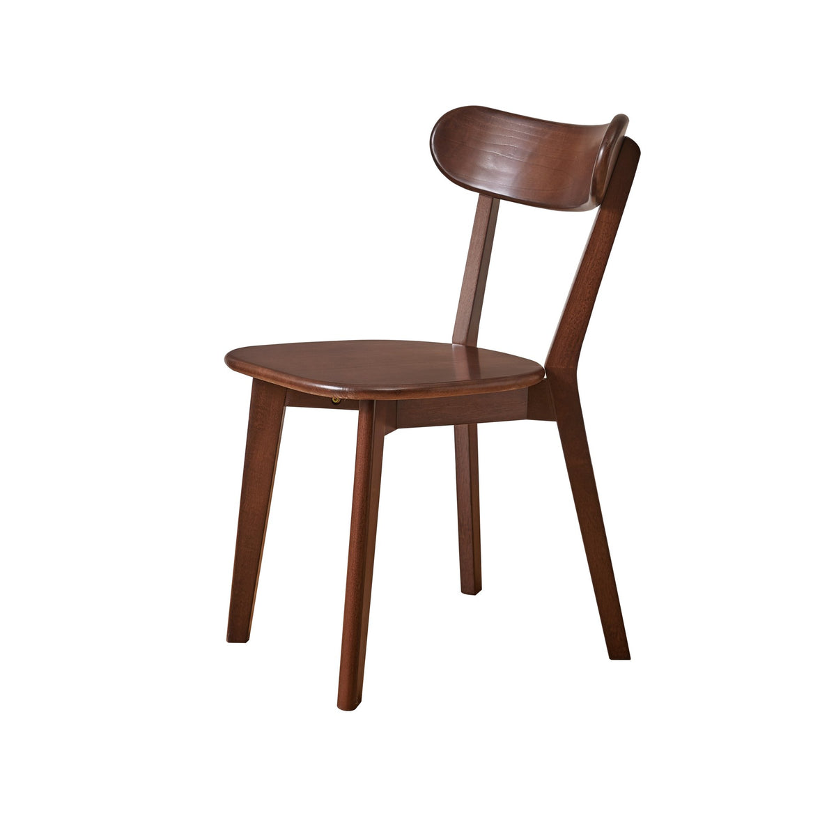 (Set of 2 pcs) Dining chair wooden Premium grade rubber wood natural wood made in Southeast Asia 100% solid wood chair table chair wooden living room chair simple and natural 46*37*76 cm