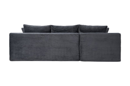 94.5" Cloud Modular Sectional Sofa Couch with L-Shape Chaise, Modern Minimalist Upholstered Couches, Deep Seat Corner Couch – Model W5515P479903