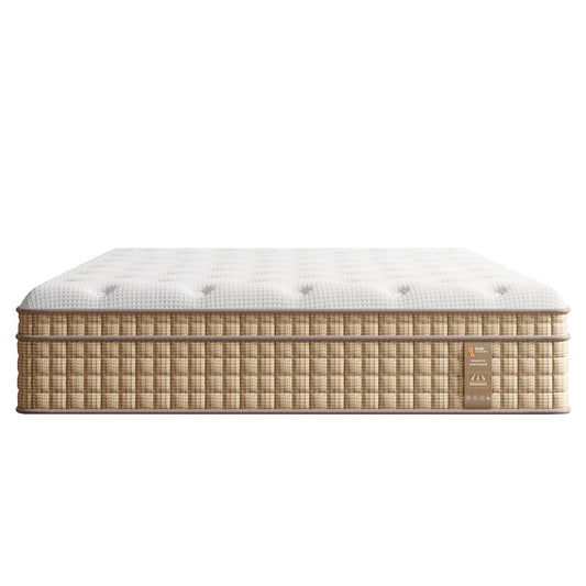 14 Inch King Hybrid Mattress with Independently Encased Springs & Gel Memory Foam, Medium-Firm, Fiberglass-Free, CertiPUR-US Certified, Mattress in a Box