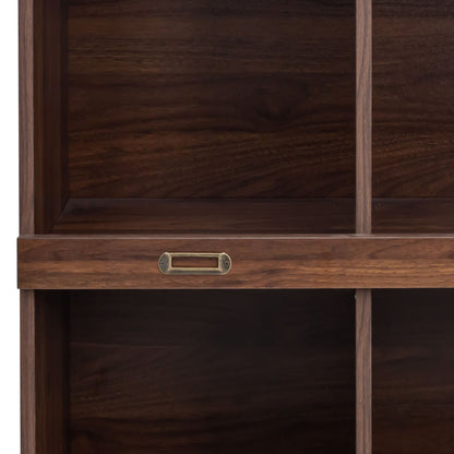 10-shelf Bookcase, Walnut