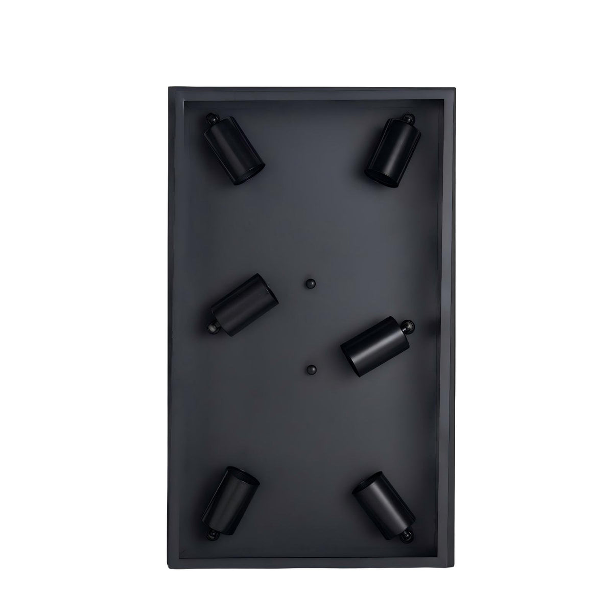 6-Light Matte Black Farmhouse Square Flush Mount Ceiling Light, Vintage Hollow Geometric Iron Cage Ceiling Lamp, Industrial Close to Ceiling Lighting for Dining Room, Bedroom-1 Pack(No light bulb)