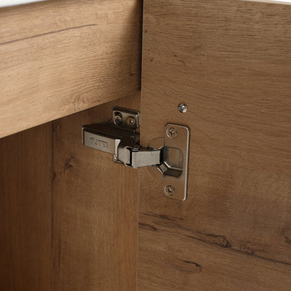 18'' Floating Wall-Mounted Bathroom Vanity with Ceramic Sink & Soft-Close Cabinet Door, For Small Bathroom