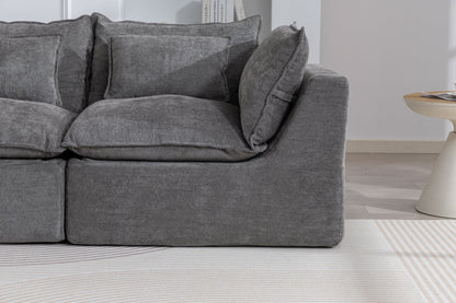 74.8" Width Cloud Couch Oversized Modular Sectional Sofa True Relax Comfy Couches Wide&Deep Seat Sofas for Living Room Furniture Sets, 2Seat