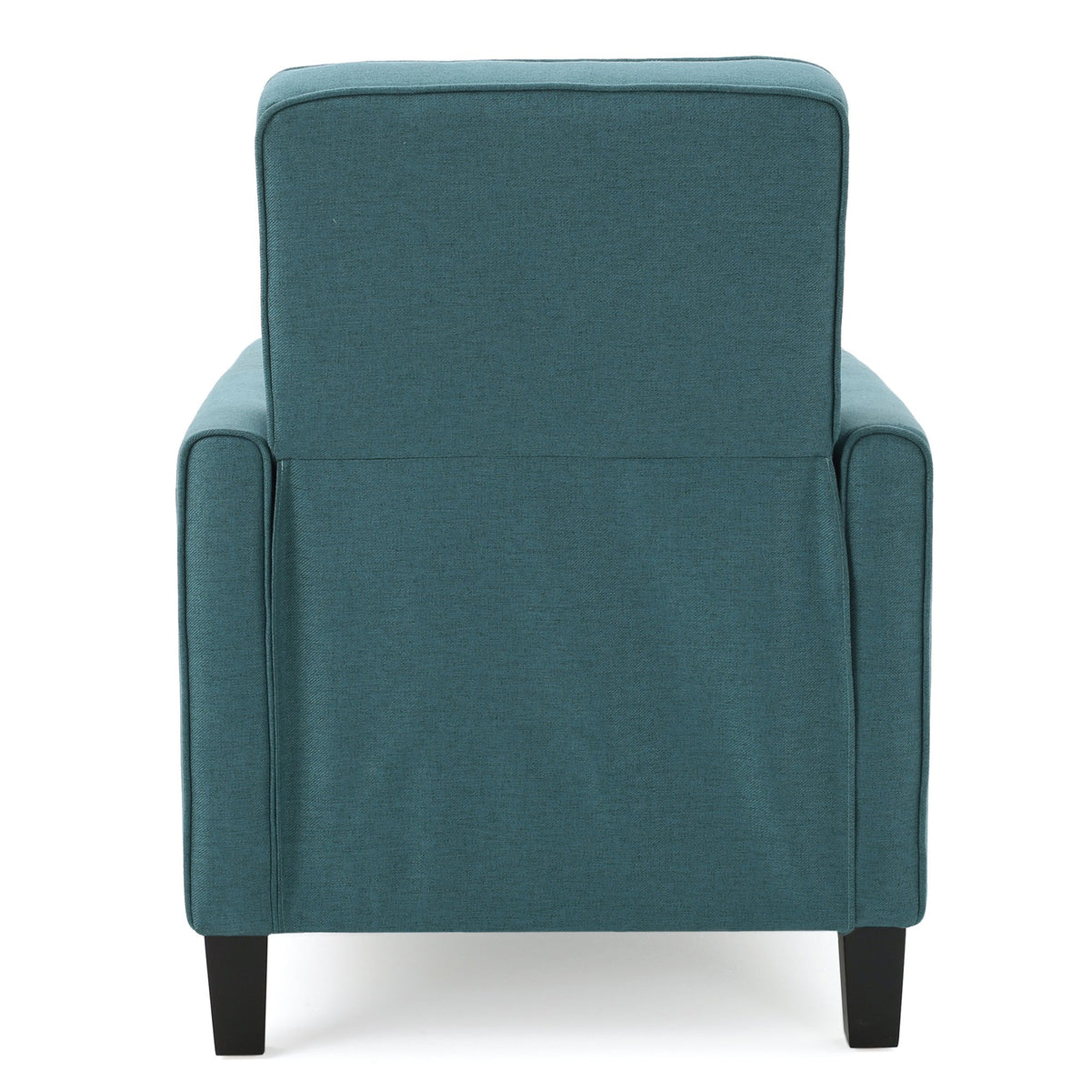 27.5" Push Back Recliner Chair Upholstered Recliner Armchair with Solid Rubber Wood Legs for Living Room and Bedroom(Old SKU:52422.00FDTE), DARK TEAL