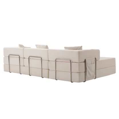 108'' Modular Sectional Sofa with L-Shape Chaise, Boneless Cloud Couch with Deep Seat