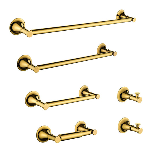 6 Piece Brass Bathroom Towel Rack Set Wall Mount – Model W2287P169795