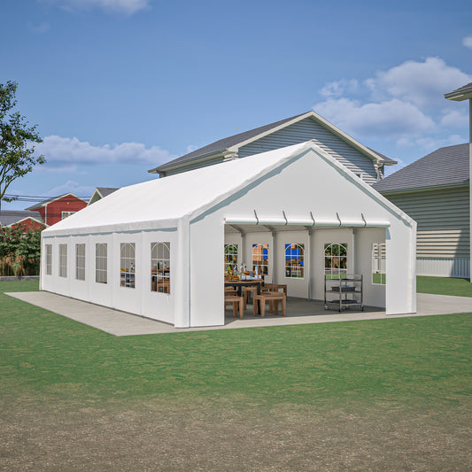 20x40FT Party Tent Heavy Duty, Large Wedding Event Shelters with 3 Carry Bags & Removable Sidewalls
