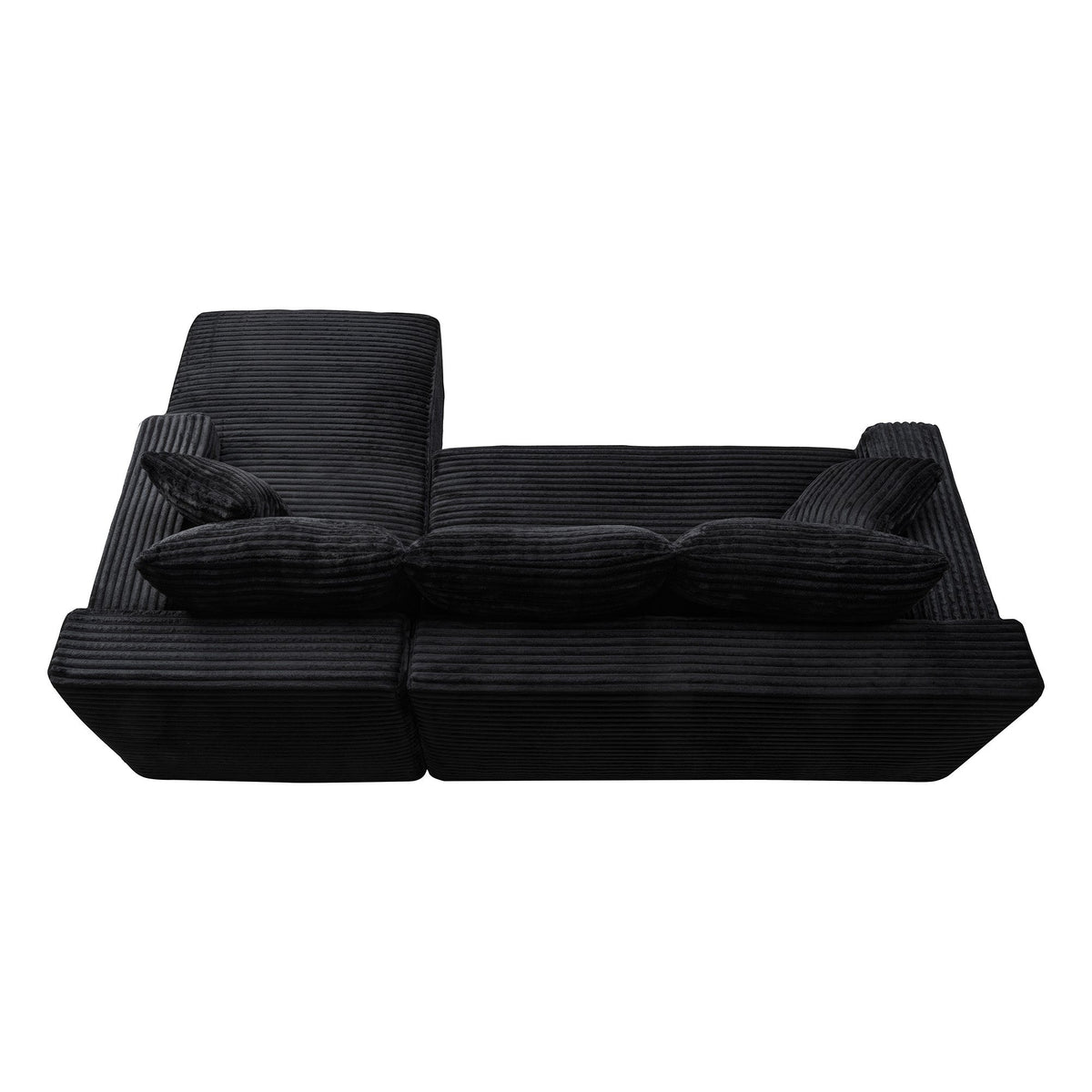94.5" Cloud Modular Sectional Sofa Couch with L-Shape Chaise, Modern Minimalist Upholstered Couches, Deep Seat Corner Couch – Model W5515P479894