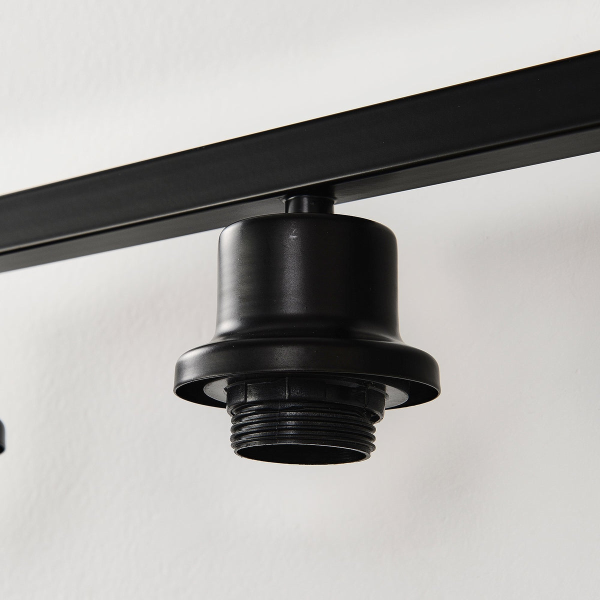 5-Light Matte Black Wall Lamps with White Glass Shades (No Bulbs) Sconce Lighting