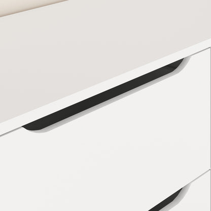 9 Drawer Dresser for Bedroom with Deep Drawers, Large Floor Wood Dressers & Chest of Drawers , Modern White Long Dressers for Closet Living Room