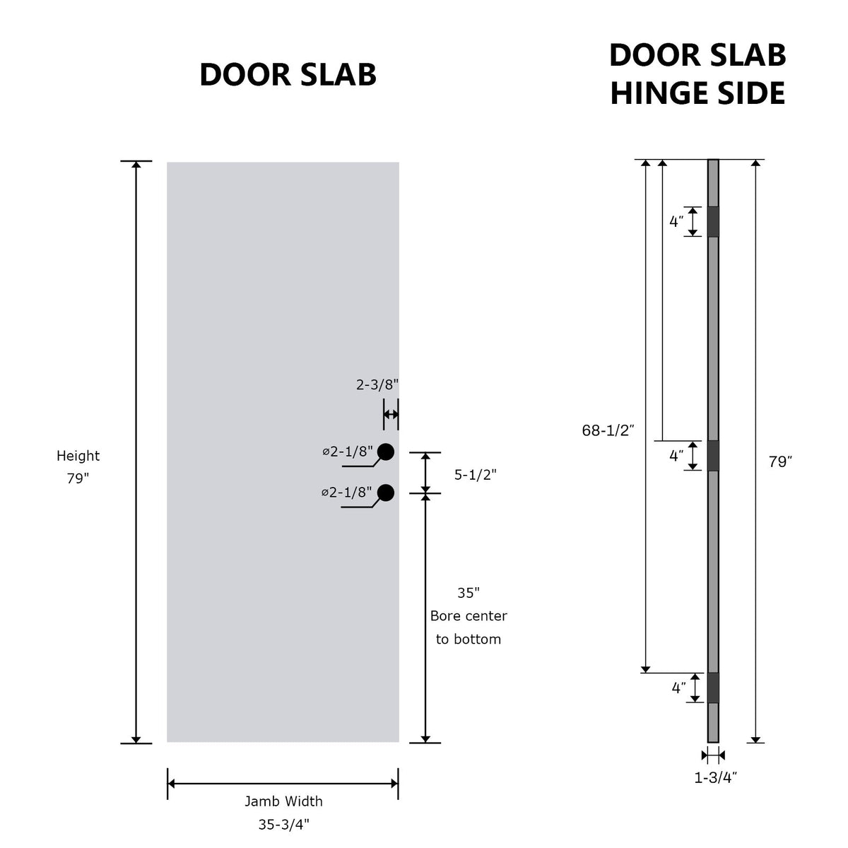36 x 80 Textured Finished FRP Door, Double-sided Frosted Glass Modern Style for Home's Front Door,Left Hand Inswing Black Fiber Reinforced Panel Door With Metal Strip