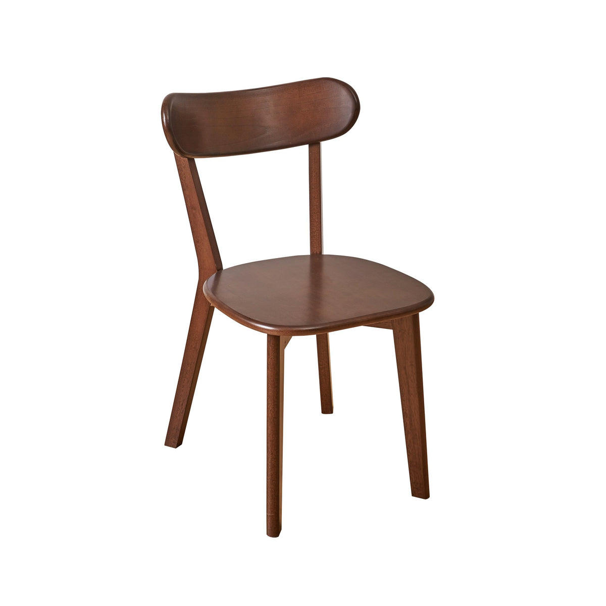 (Set of 2 pcs) Dining chair wooden Premium grade rubber wood natural wood made in Southeast Asia 100% solid wood chair table chair wooden living room chair simple and natural 46*37*76 cm