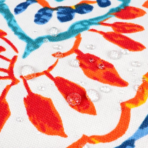 2 Pack Outdoor Pillow Covers ONLY 18x18 Inch, Water-Repellent Decorative Cushion Covers for Patio Furniture, Garden, Porch, Balcony and Outdoor Sofa-paisley multi