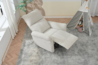 360° Swivel Rocker Recliner Chair, Swivel Nursery Rocking Chair w/Pull Ring, Glider Chair, Modern Rocking Swivel Recliner Chair