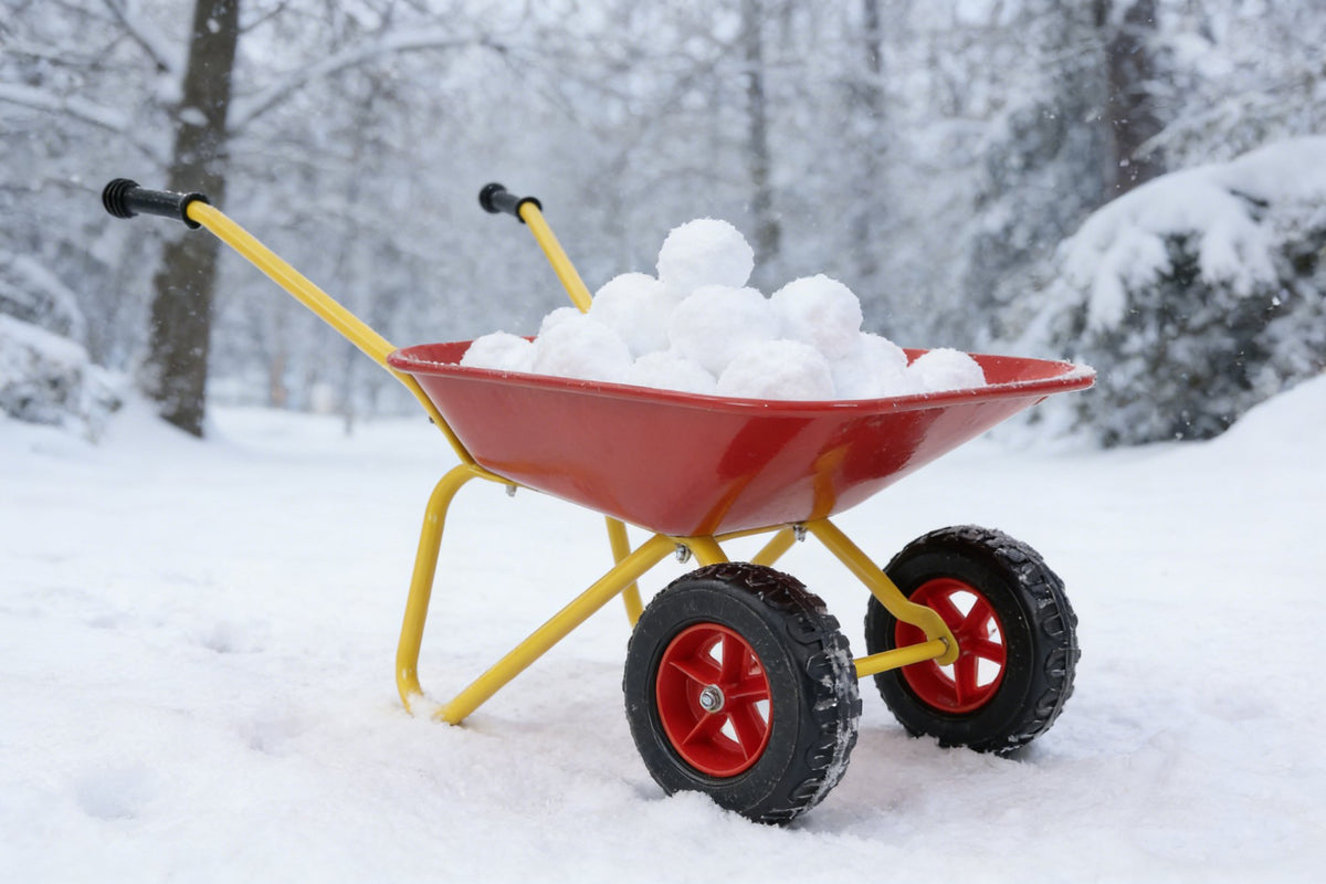Children's metal trolley, Load-bearing capacity: 33LBS,children's heavy vehicle, metal structure two-wheeled trolley, steel pallet, can be used in gardens, loading leaves, soil, sand, etc. (red)