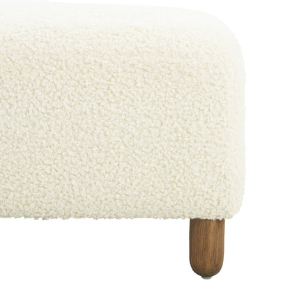 Comfortable Ottoman, White