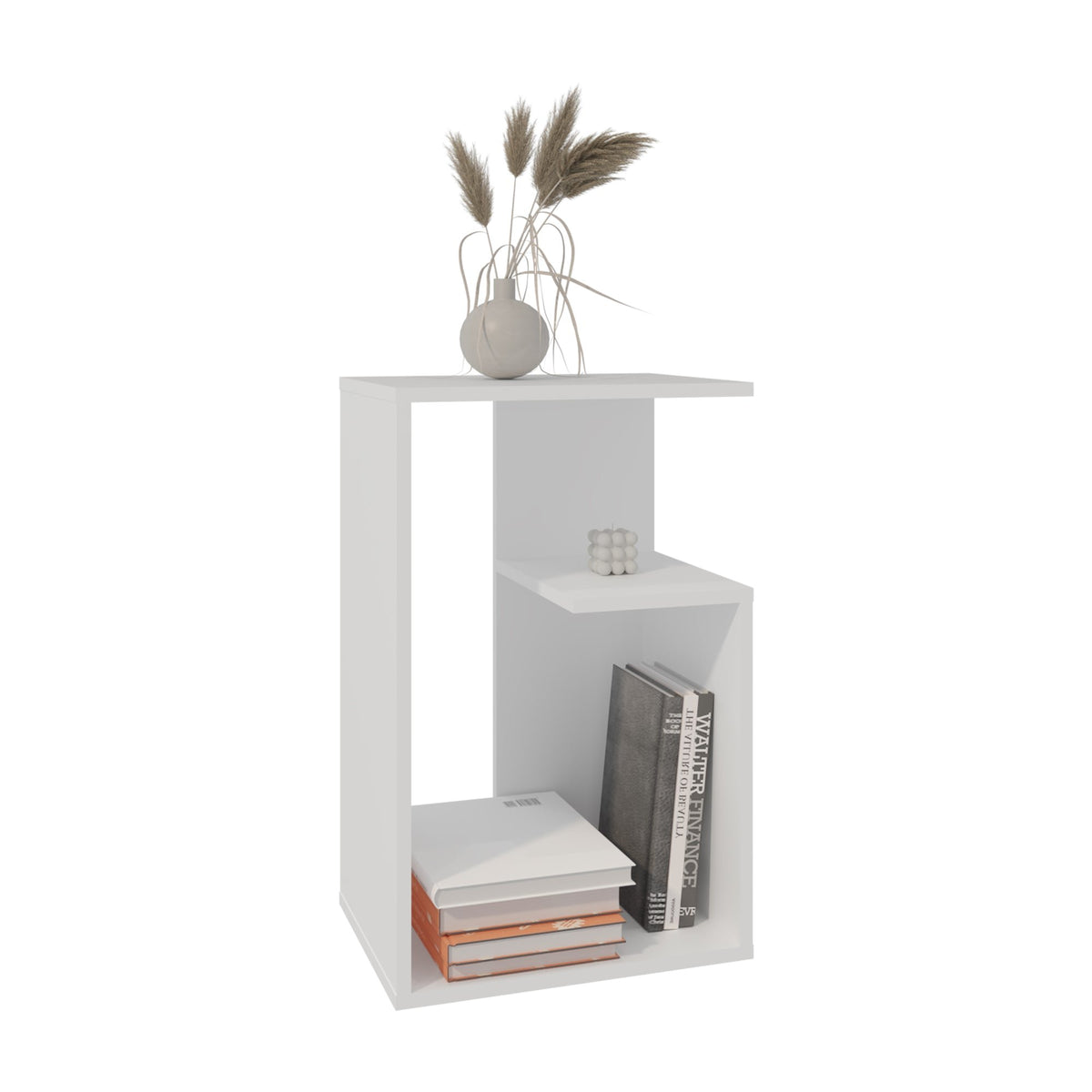 Side Table 25" H, 1 Shelf