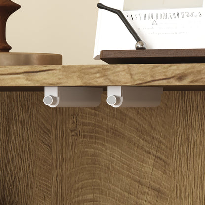 Wood Sideboard Buffet Cabinet, Natural  4-Door Storage Credenza with Adjustable Shelves, 59.1" Wide Large Side Board Cabinet, Particle Board Console Cabinet for Dining Room Kitchen Living Room Entrywa