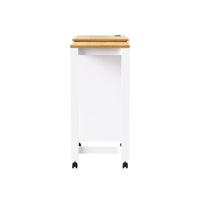 K&K 74.8" Kitchen Island with Extendable Dining Table, Kitchen Storage Cart with 3 Drawers, Power Outlet