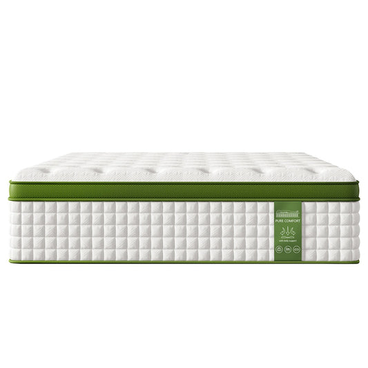 14 Inch King Size Hybrid Mattress in a Box with Gel Memory Foam and Pocket Springs, Pressure Relief & Motion Isolation, CertiPUR-Us Certified, Assembled in USA