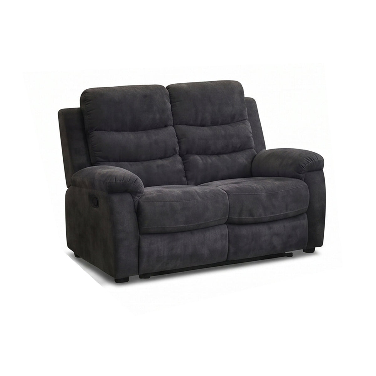3-Piece Manual Reclining Sofa Set,Sofa+Loveseat+Recliner Chair,Dark Gray
