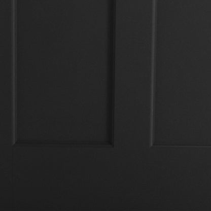 36'' x 80" Black FRP Door Slab,Right Hand Inswing,Front Entry Knock-Down Brush Fiber Reinforced Panel Door Slab,2-Panel Craftsman,6-Lite Low-E Glass