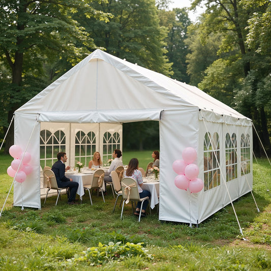 10'x20" Carport Car Canopy Party Tent Outdoor Gazebo with Removable Sidewalls Outdoor Gazebo Commercial Tents for Parties Wedding BBQ