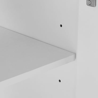 27.8" Modern Bathroom Vanity Set with Reinforced Legs & Painted Surface, Mid-Century Freestanding Bathroom Vanity Sink with Storage, High-end Restroom Vanity Cabinet with Flip-top Drawer&Metal Handles