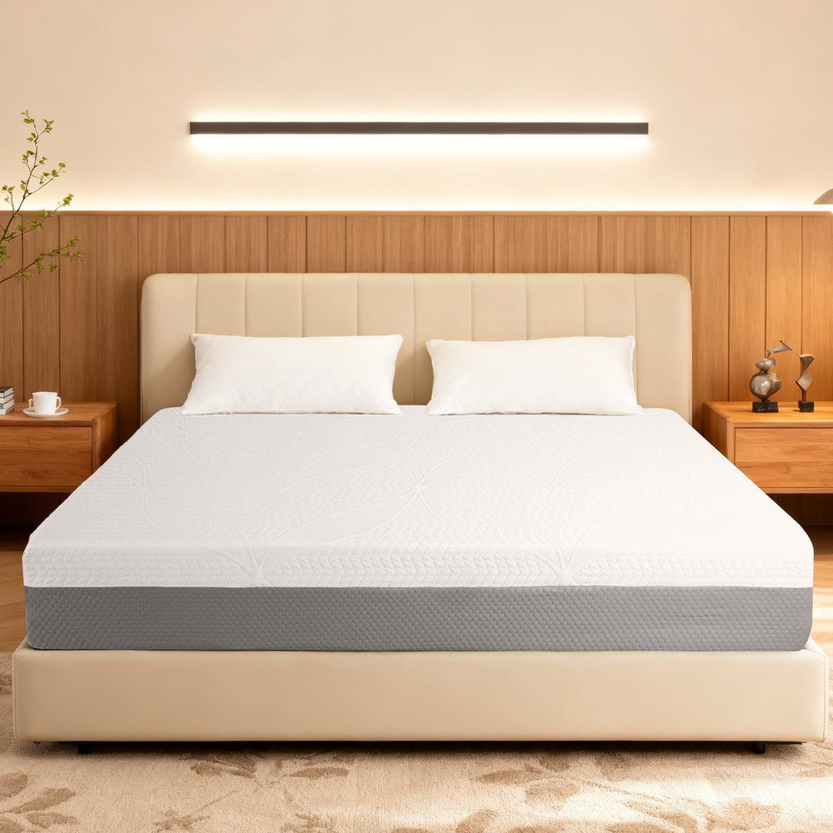 12-Inch Premium QUEEN Mattress - Premium 4-Layer Foam Sofa & Mattress - Japanese Design & Manufacturing, Ultra-Breathable, Eco-Friendly