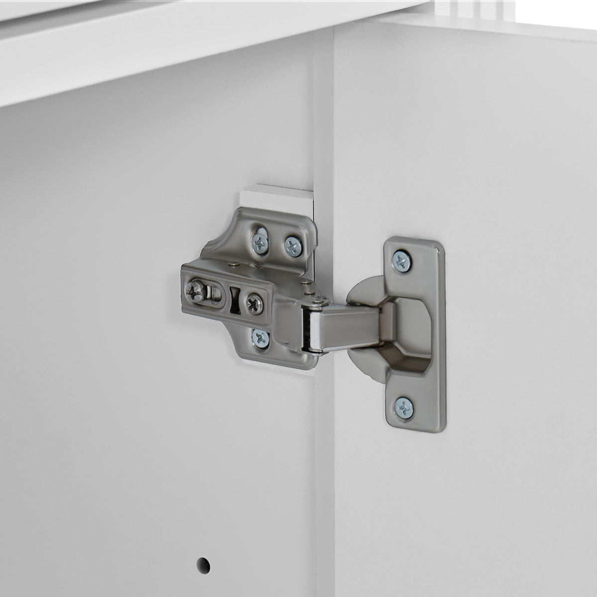 27.8" Modern Bathroom Vanity Set with Reinforced Legs & Painted Surface, Mid-Century Freestanding Bathroom Vanity Sink with Storage, High-end Restroom Vanity Cabinet with Flip-top Drawer&Metal Handles