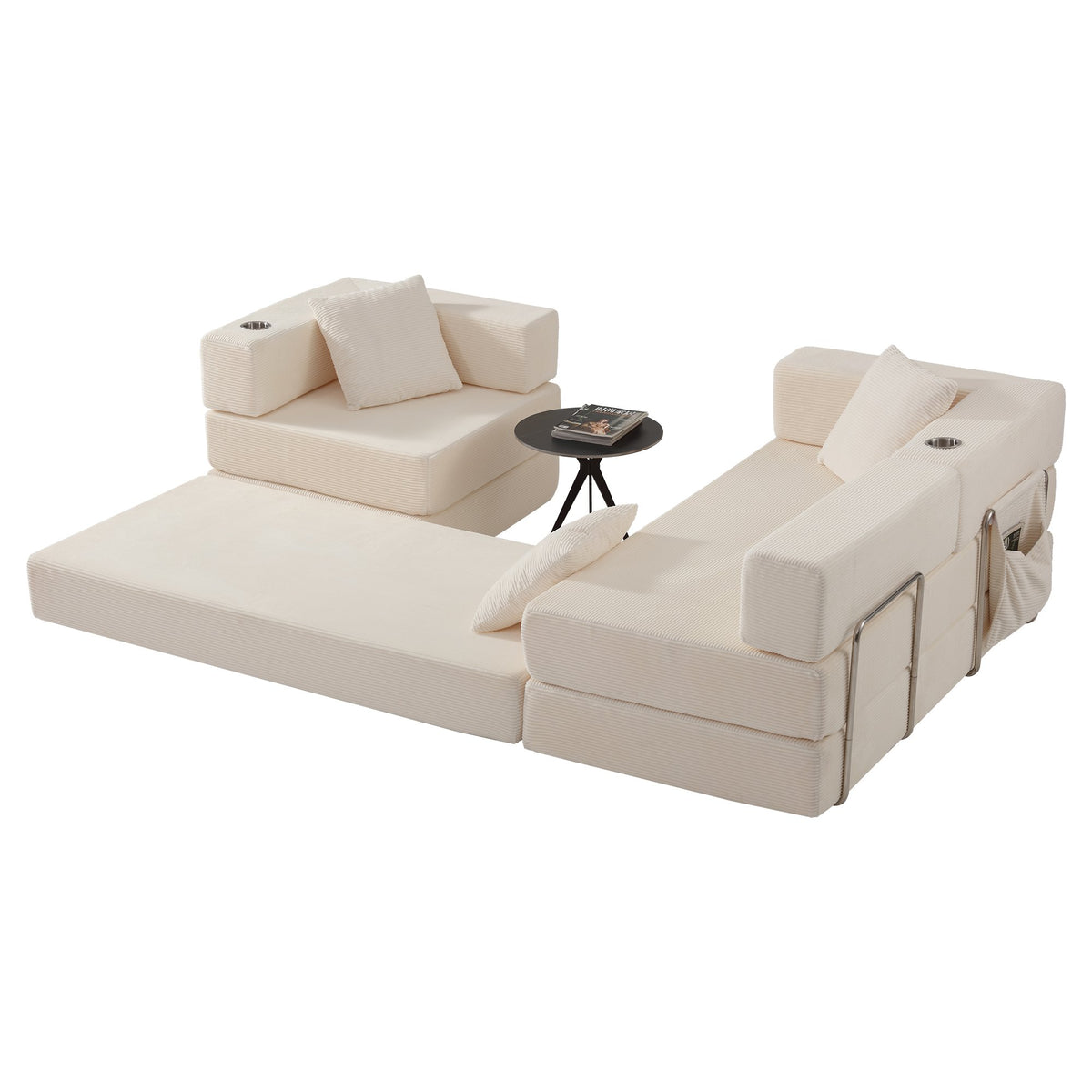 108'' Modular Sectional Sofa with L-Shape Chaise, Boneless Cloud Couch with Deep Seat
