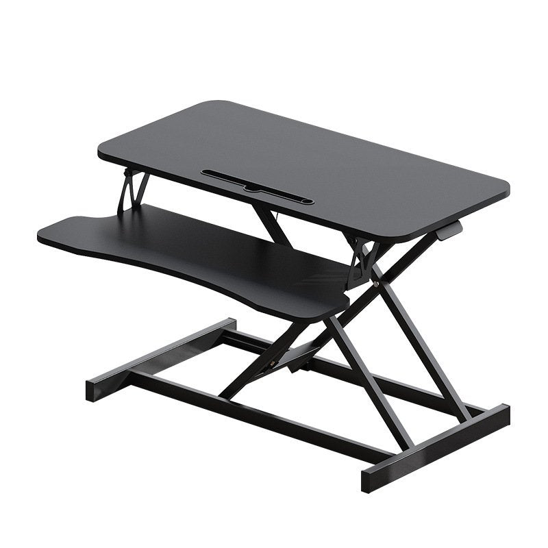 32 Inch Desk Converter, Height Adjustable Sit to Stand Riser, Dual Monitor and Laptop Workstation with Wide Keyboard Tray BACK-TO-SCHOOL - Black