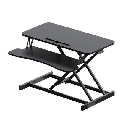 32 Inch Desk Converter, Height Adjustable Sit to Stand Riser, Dual Monitor and Laptop Workstation with Wide Keyboard Tray BACK-TO-SCHOOL - Black
