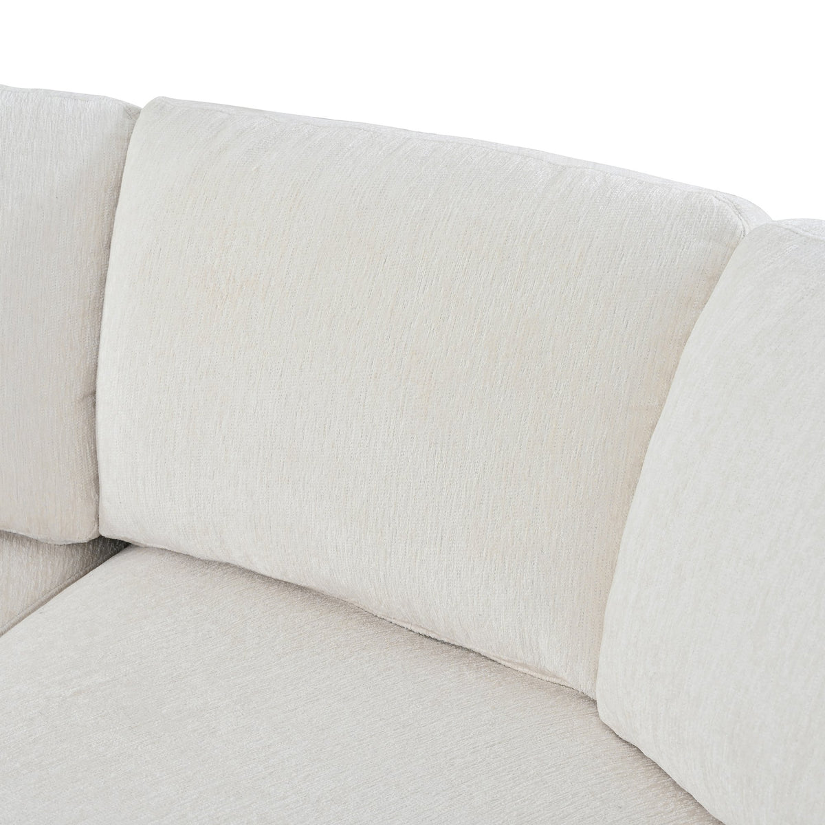 109.4'' Curved Modular Sectional Sofa, 3 Seat Semi Circular Chenille Couch with Deep Seating, Modern Round Sofa with Soft Upholstery, Contemporary Conversation Sofa for Living Room & Apartment