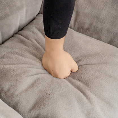 Bean Bag Chairs, Soft Tufted Foam Bean Bag Chair with Faux Fur Fabric for Adults and Kids, Comfy Lazy Sofa for Living Room, Bedroom