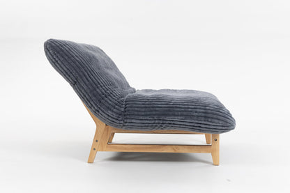 Bean bag chair for Adults, Accent Armless Lazy Sofa, Casual Single Sofa, Corduroy Fabric, With Backrest, Single Seat