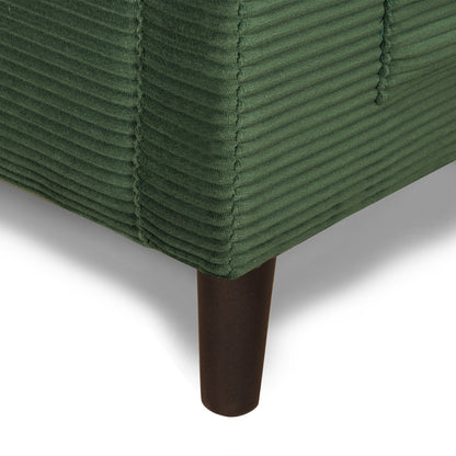 48" Soft Corduroy Loveseat Couch W/Soft Cushions,Side Storage Pocket,Sturdy Composite Board & Solid Wood Frame, High Rebound Sponge,Easy Assembly,Ideal for Living Room,Apartment,Dorm,Office.