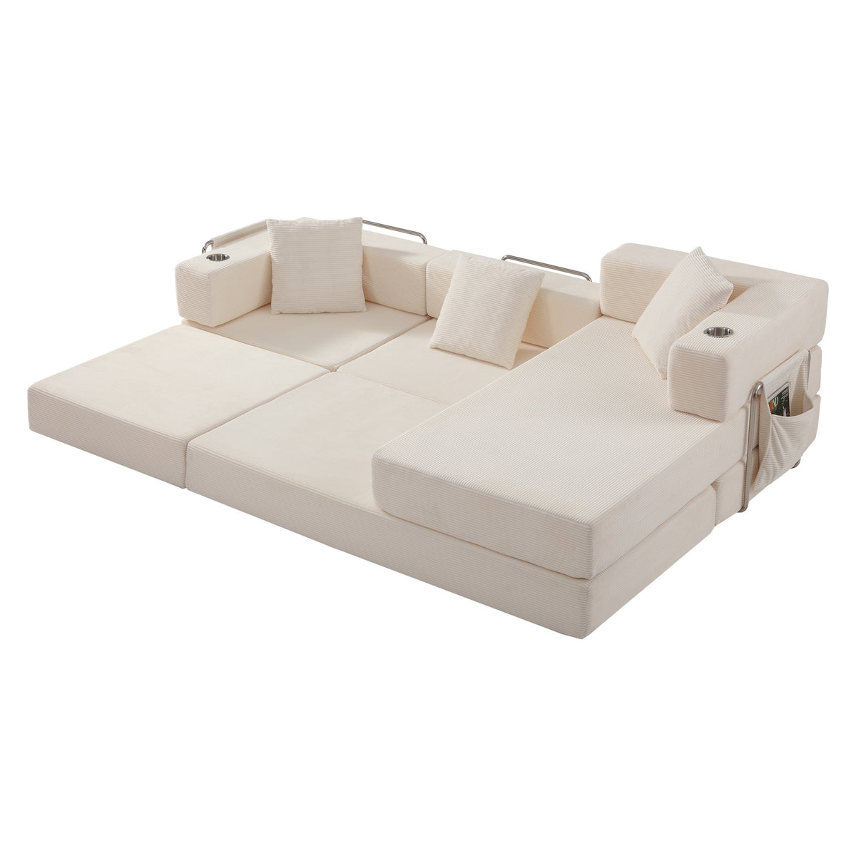 108'' Modular Sectional Sofa with L-Shape Chaise, Boneless Cloud Couch with Deep Seat