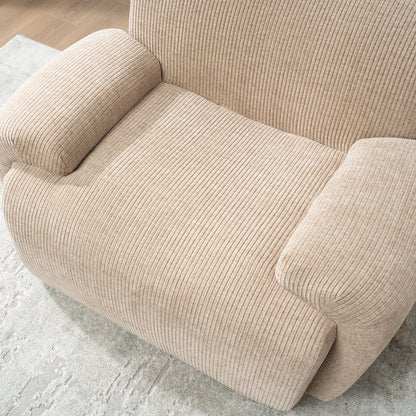 42" Wide Modern Upholstered Chenille Vertical Stripes Accent Chair, Boneless Single Sofa Chair
