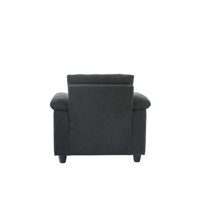 Accent Chair and Storage Ottoman Set, Versatile Single Chaise Lounge Convertible Sleeper Bed W/Reclining Backrest,Cupholders,USB-C Ports