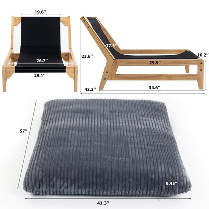 Bean bag chair for Adults, Accent Armless Lazy Sofa, Casual Single Sofa, Corduroy Fabric, With Backrest, Single Seat