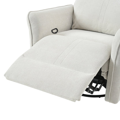 360° Swivel Rocker Recliner Chair, Swivel Nursery Rocking Chair w/Pull Ring, Glider Chair, Modern Rocking Swivel Recliner Chair