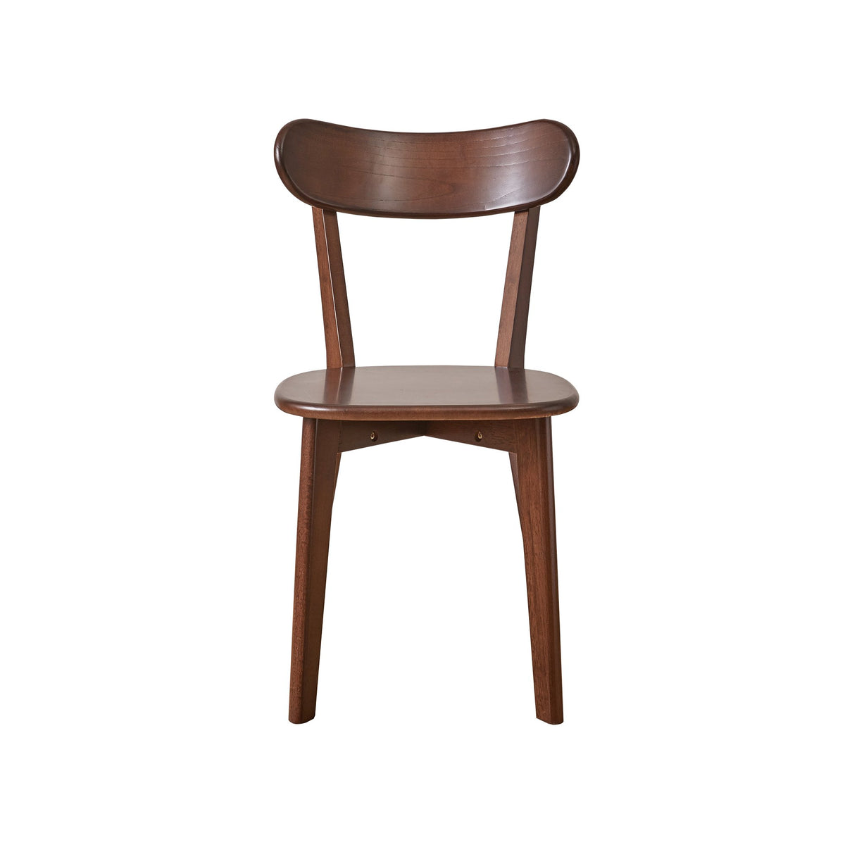 (Set of 2 pcs) Dining chair wooden Premium grade rubber wood natural wood made in Southeast Asia 100% solid wood chair table chair wooden living room chair simple and natural 46*37*76 cm
