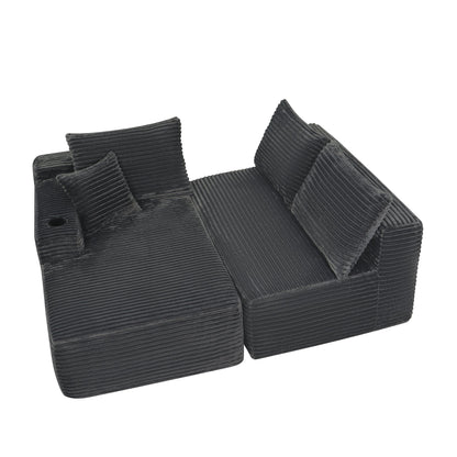 95.6" Cloud Sectional Couch with L-Shape Chaise, Modern Modular Sofa with Deep Seat, Upholstered Couches