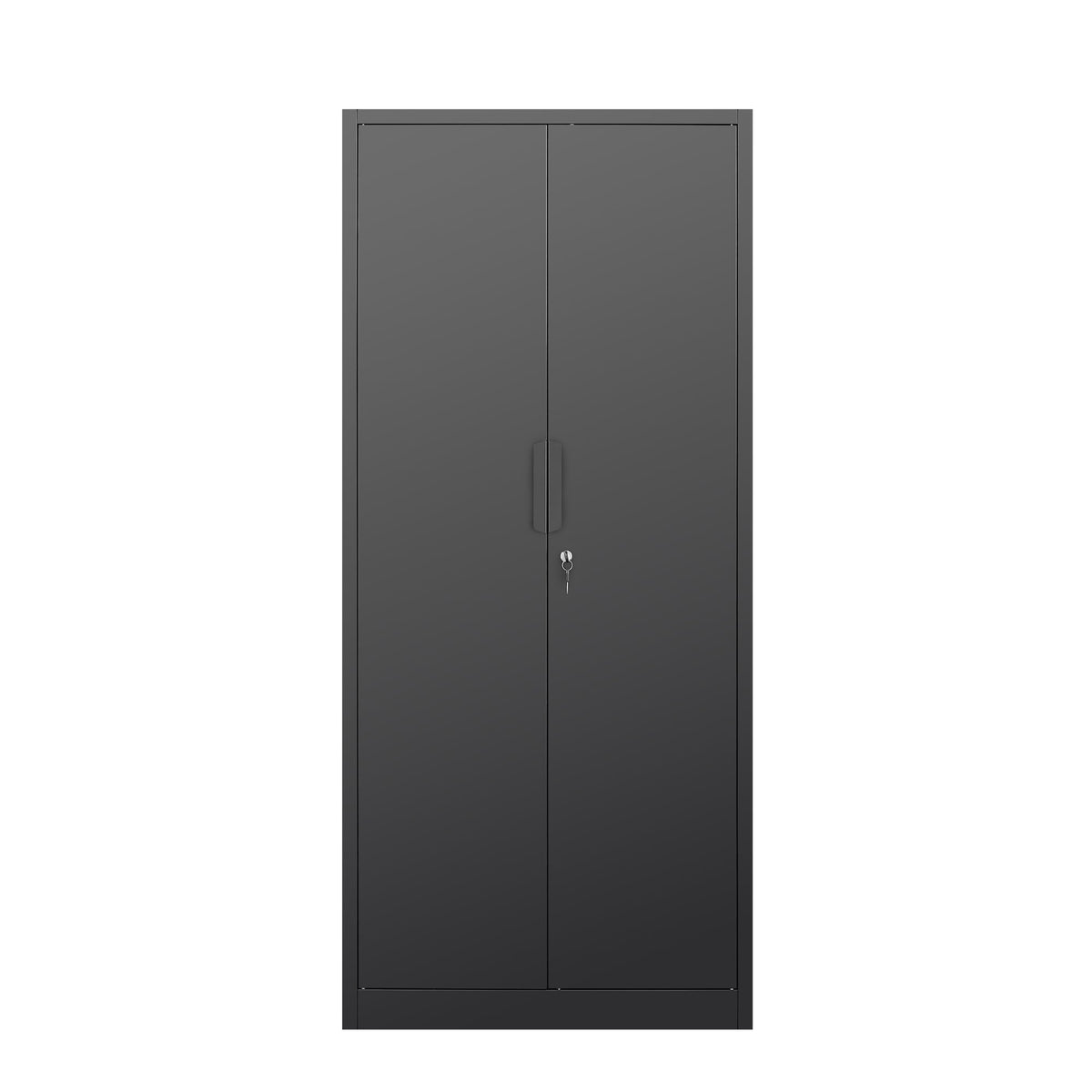 72-Inch 2-Door File Cabinet with Lock, 4 Adjustable Shelves, Heavy-Duty Steel Construction, for Commercial Office, Home Office, Legal Size & Letter File Storage, Organization Cabinet in Black