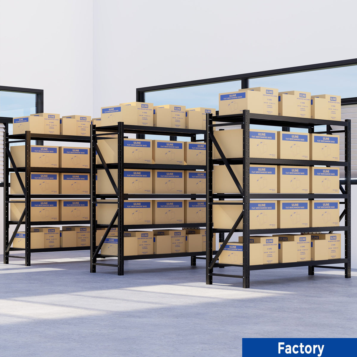 8000LBS Storage Shelves,79" W Garage Shelving Heavy Duty, 24" Deep Storage rack shelf, Steel Tall Industrial Shelving , 5 Tier Adjustable Standing Shelf for Warehouse / Shop 79"W x 24"D x 79"H Black