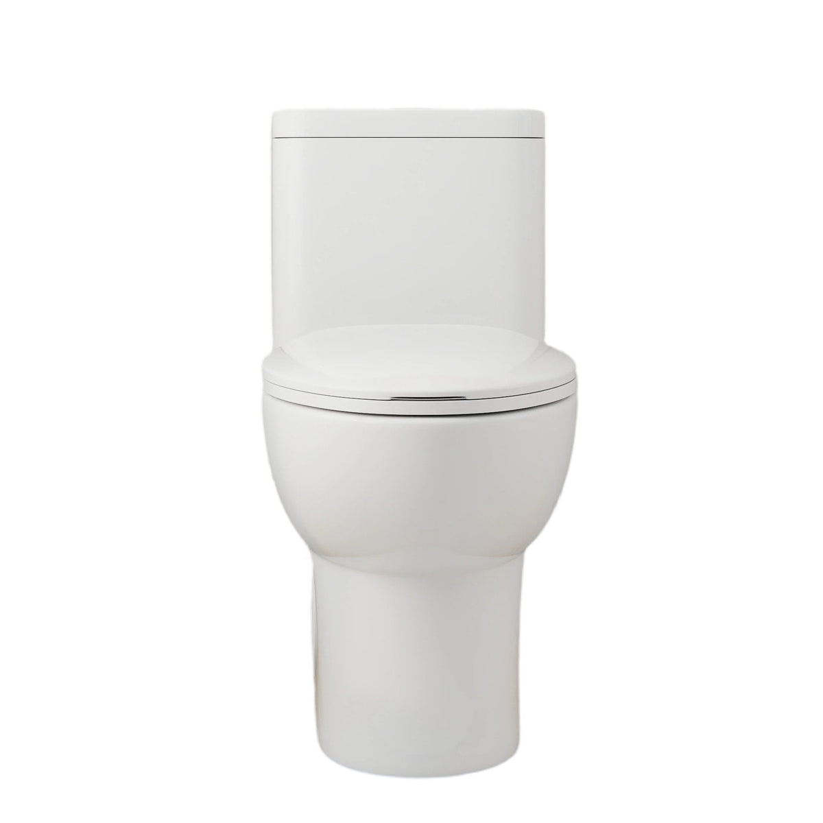 1.1/1.6 GPF Tornado Flush One-Piece Toilet with Comfort Chair Seat ADA Height 17", Powerful & Quiet Dual Flush Modern Toilet