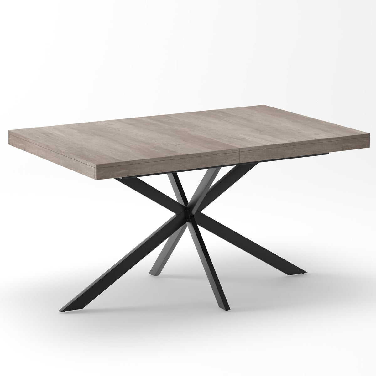 55.11'-70.86'Retro Rectangular Stretch Dining Table, Grey Carole Top With Same Color Embossed Center Plate, With Storage Box, kitchens